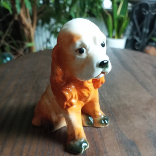 Vintage spaniel dog - dog, ceramic